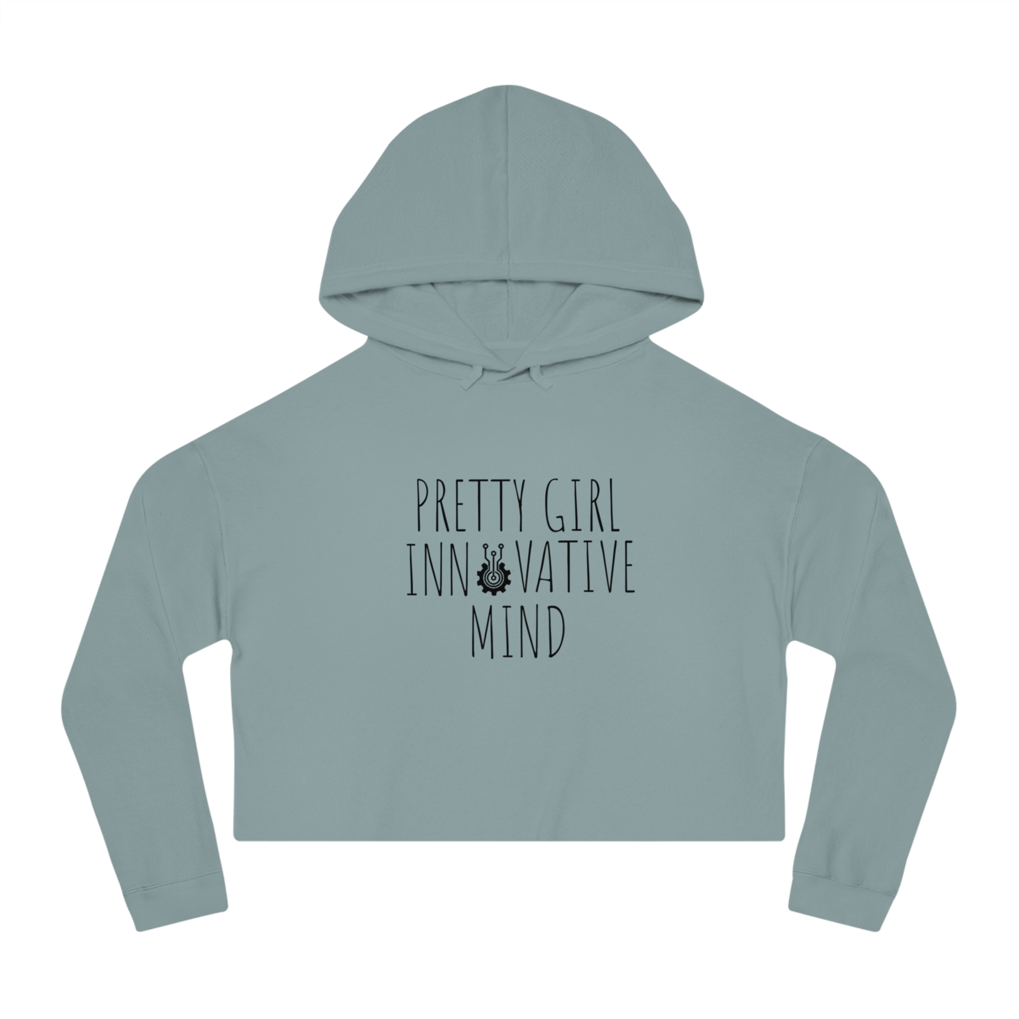 Pretty Girl Cropped Hoodie - Image 3